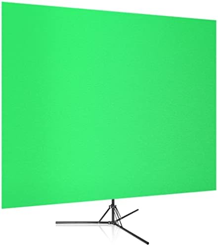 WETYG Зелен Экранный Фон 150x200 м със стойка Формат 4:3 Хоризонтален /Вертикален Режим, Устойчив на Бръчки Кърпа за възпроизвеждане на видеоклипове