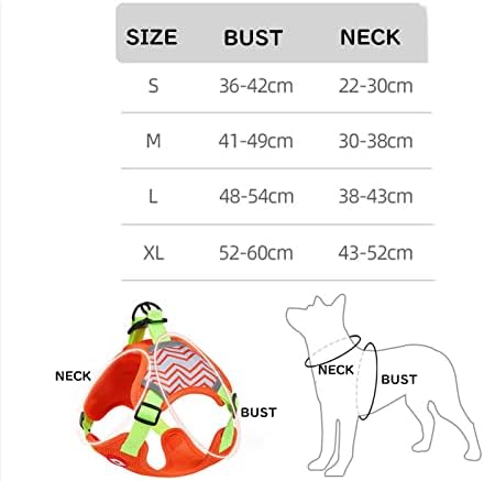 KIDOZI Пет Гърдите жилетка за малки и средни Кучета, Тяговый Въжето, Отразяваща Гърдите колан, за домашни любимци, 1 опаковка (S, M, L, XL)