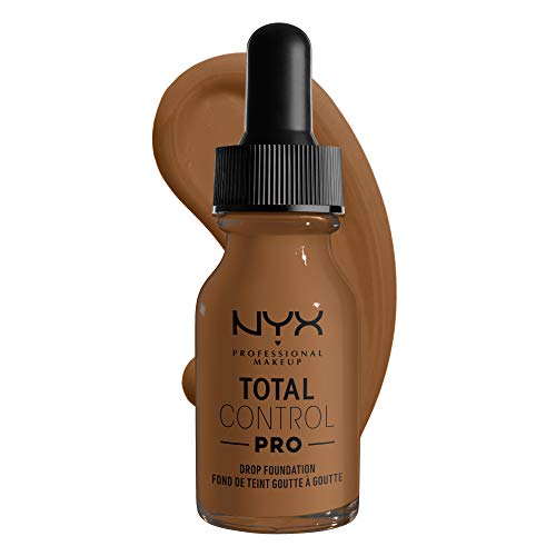 Тонален крем NYX PROFESSIONAL MAKEUP Total Control Pro Drop Foundation, който е в състояние да възстановява кожата - капучино (опаковка от 3 броя)