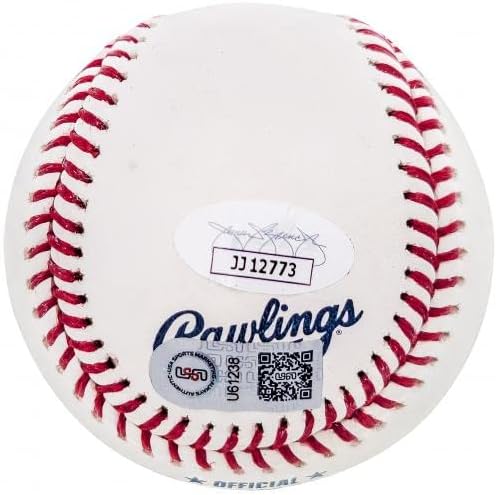 Фернандо Татис - младши . Официалното лого на MLB, Посветен на 50-годишнината на Бейзбол, С Автограф от Сан Диего Падрес, Пълното Име на JSA #JJ12773 - Бейзболни топки с Автогр