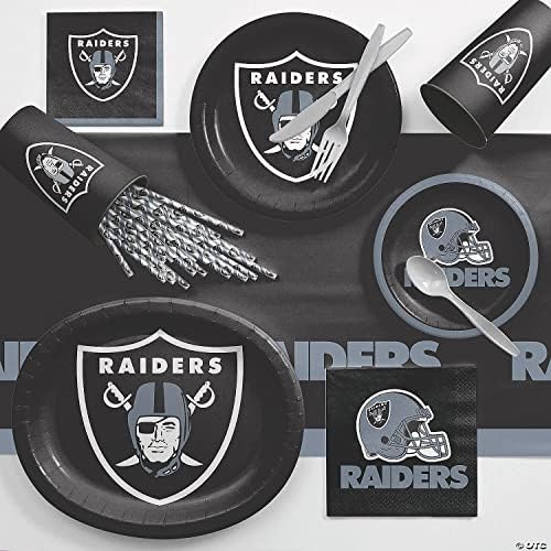 Хартиени Десертни чинии NFL Las Vegas Raiders | Еднократна | 1 Комплект