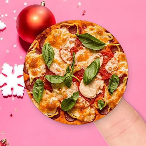 50 БР заведения за Бързо Хранене, Пица Смешно не мога да понасям Храна 1,5 Кръгли Стикери Етикети Гигантска Реалистична Храна Коледни Печати за Опаковане на Бутилки Лаптоп Празнични Украси