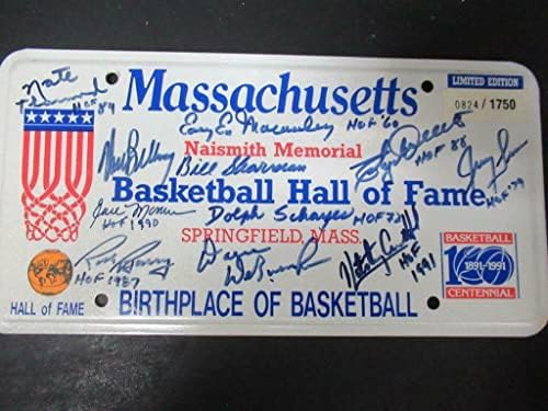 (11) Баскетболната Зала на Славата с Няколко Автографированными регистрационни номера Auto PSA/DNA AI00796 - Баскетболни топки с автографи