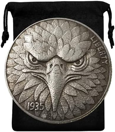 Kocreat Копие на американската монети Hobo 1935 г. - Eagle & Bull сребърно покритие Копие на Сувенирни Монети Morgan Dollar Challenge Coin Щастливата Монета