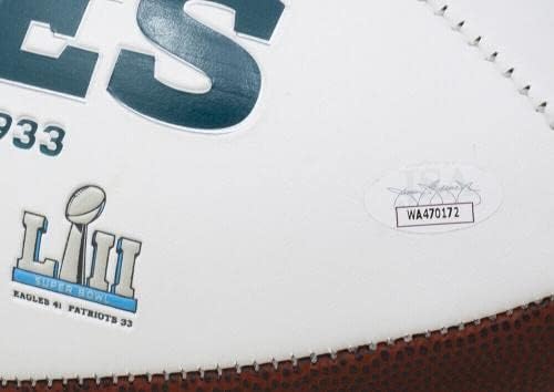 Дариус Слэй Подписа футболен Слеймейкер с Бял Логото на Philadelphia Eagles JSA - Футболни топки С Автографи