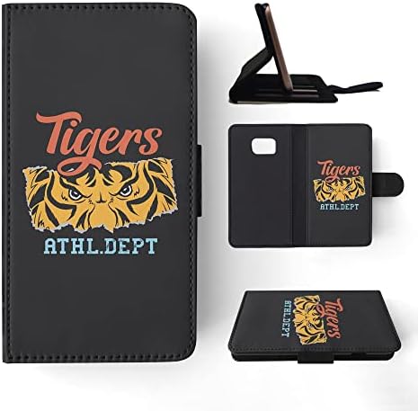 Смешни цитати за диви животни, тигре 2, една чанта-портфейл с панти капак за Samsung Galaxy S7