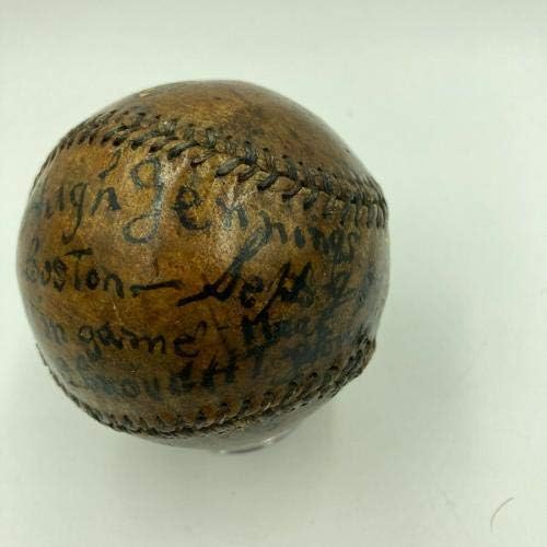Хюи Дженингс е Използвал Единствената игра с автограф, выигравшую бейзболен вимпел 1909 г., в играта JSA COA - MLB, Използвани бейзболни топки