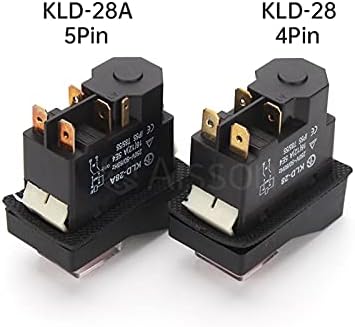 Wtukmo KLD28/KJD17 KLD28A/KJD17A Електромагнитен Стартер Бутон Ключове Станкостроительное обзавеждане IP55 Водоустойчив Защитен вещица 28A (Цвят: KJD17A 5PIN)