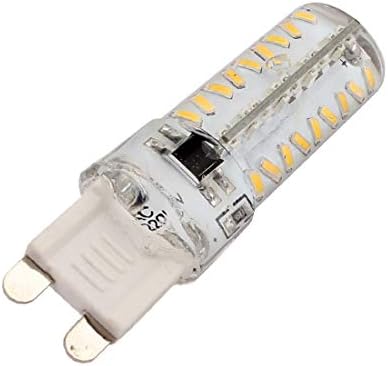 X-DREE AC 220V 5W G9 3014SMD led царевичен крушка 72-led силиконова лампа с регулируема яркост на Топло бял цвят (AC 220V 5W G9 3014SMD Bombilla LED Lámpara de silicona de 72 LED regulable BLANC-O cálido