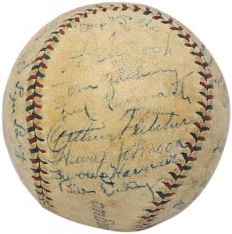 Бейзболна отбор Ню Йорк Янкис 1930 година подписа договор с Бейбом Рут Лу Гериг + още 26 бейзболни топки с автографи на PSA