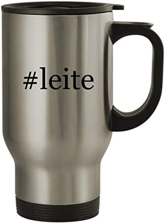 Подарък дрънкулки #leite - Пътна Чаша от Неръждаема Стомана за 14 грама, сребрист