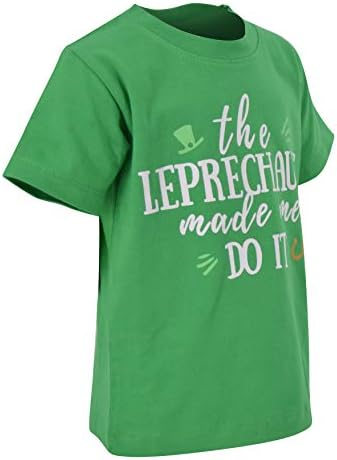 Уникална риза с къси ръкави с Ирландски Монета в Деня на Св. Патрик за малки момчета
