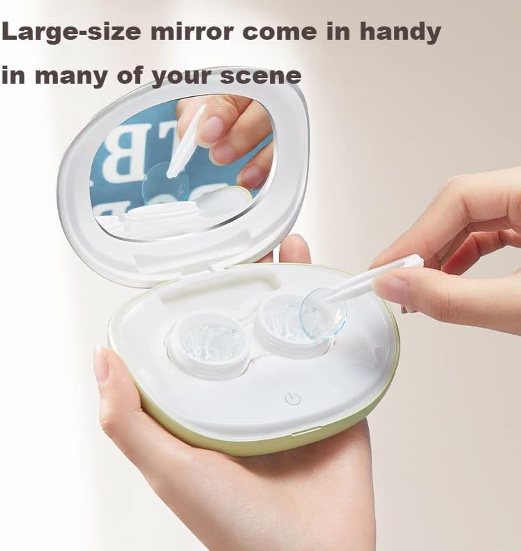 Устройство за почистване на контактни лещи VORDRASSIL MV7 с набор от инструменти за почистване на контактни лещи VORDRASSIL-3N Hydrate, първоначално почистване, след това овлажняване на контактните лещи.