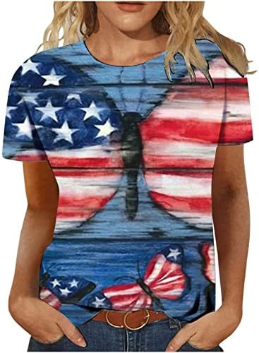 Ризи в Американската Лента с Графичен Модел за Дами с Къси Ръкави, с дълбоко Изрязано под Гърлото, За Късна Закуска, Секси Потници, Тениски За Момичета 2023 DG