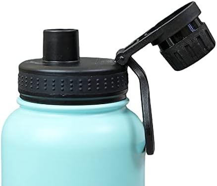 Бутилка за вода Askytirp Thermos от неръждаема стомана Термос, Термос за топли и студени напитки до 12 часа в жегата и 24 часа на студено (530 мл, Oliva)
