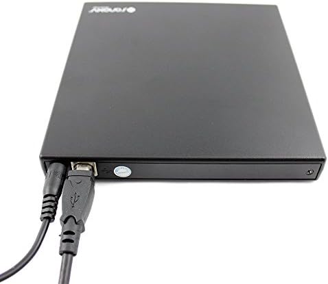 SANOXY Преносим USB 2.0 Тънък Външен DVD-ROM CD-RW Разход на автомобил с Writer с функция за четене и запис (черен)