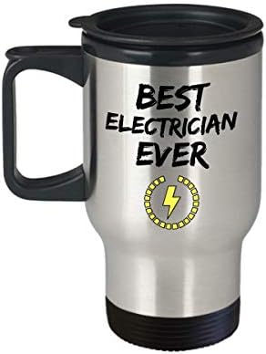 Чаша За Пътуване Електротехник Най-Забавен Подарък За Служител на Електроенергия Кафе Чаени Чаши 14 унции От Неръждаема Стомана