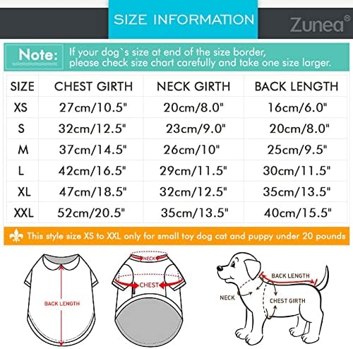 Zunea Класически Тениски за малки Кучета за Момичета И Момчета, Летни тениски за Кученца с D-Образен пръстен, Мек Дишащ Основен Жилетка, Тениска с Геометричен Модел, Ри