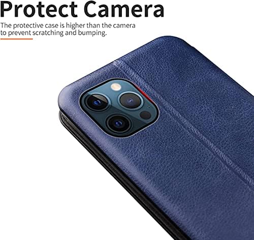 Чанта-портфейл Wtukmo за iPhone 13 Pro Max /13 Pro, Защитен калъф-награда от естествена кожа с отделения за карти, поставка от TPU, Защита на камерата, Магнитна корица-фолио (Цвят: розов, размер: 13pro 6,1 )