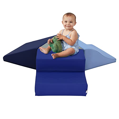 Преки партньори фабрика 13799-NVPB SoftScape Toddler Дора Junction 360 Climber, Детска дизайн за активен отдих в помещението (от 4 теми) - Тъмно синьо /Пудровый
