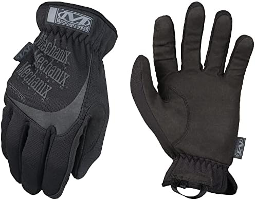 Mechanix Носете - Тактически ръкавици FastFit бойци на тихия (Големи, Черни)