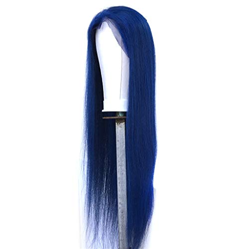 Човешката Коса перуки на Дантели Синьо Nobel Hair за Черни Жени, Предварително Выщипанные Директни Човешки Косъм Перуки от 18 инча